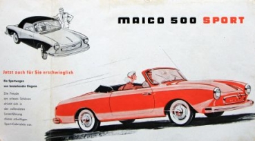 Maico 500 Sport Modelprogram 1957 Carbrochure (0308)